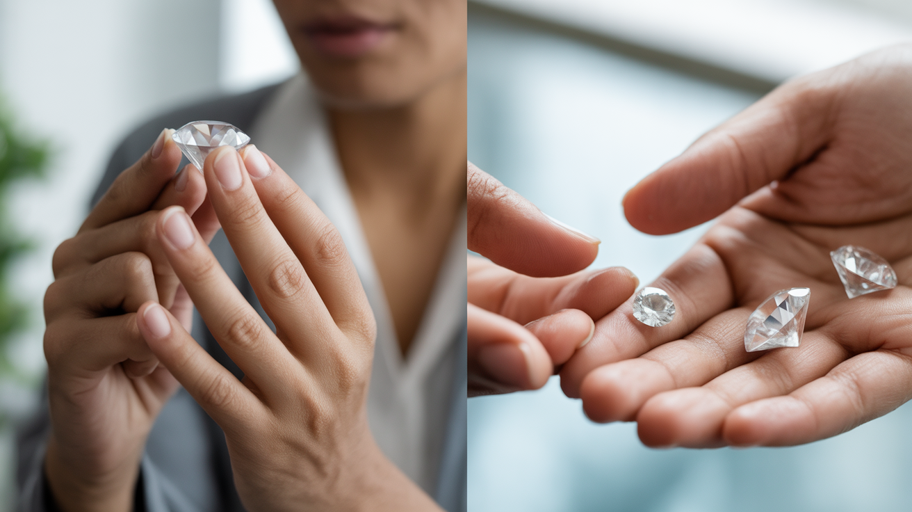 Two scenarios: keeping versus selling a diamond.