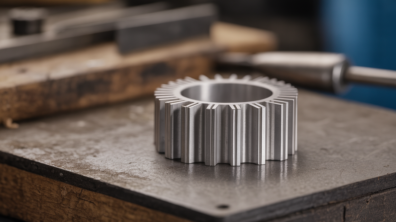 Close-up of jewelry showing casting seams and uniform patterns on a workshop table.